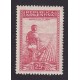 ARGENTINA 1935 GJ 756 ESTAMPILLA NUEVA CON GOMA PAPEL RAYADO COLOR BERMELLON U$ 20